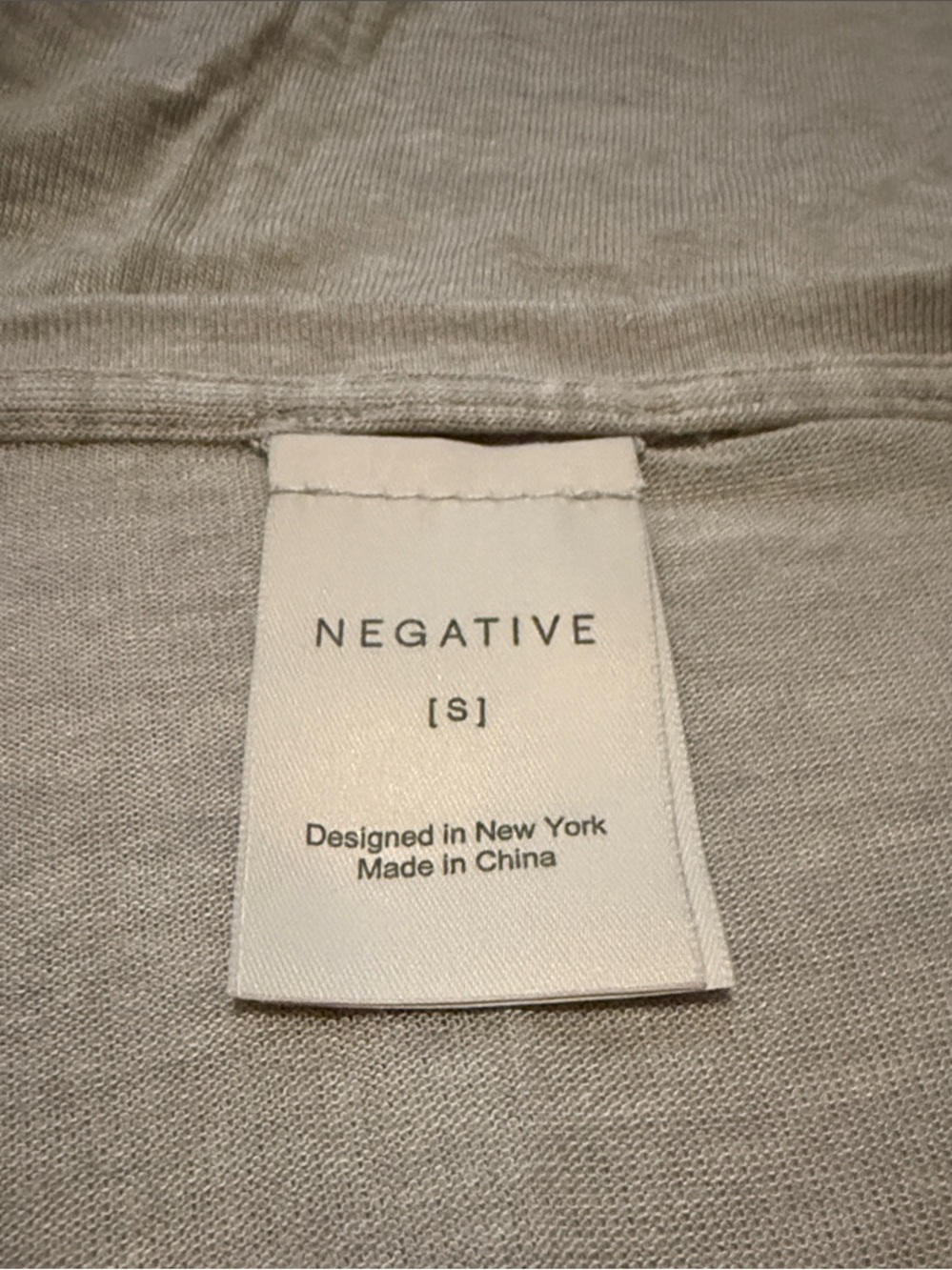 Negative Underwear Heather Gray Fino Featherweight Cashmere Blend Boyfriend Tee - Picture 7 of 10